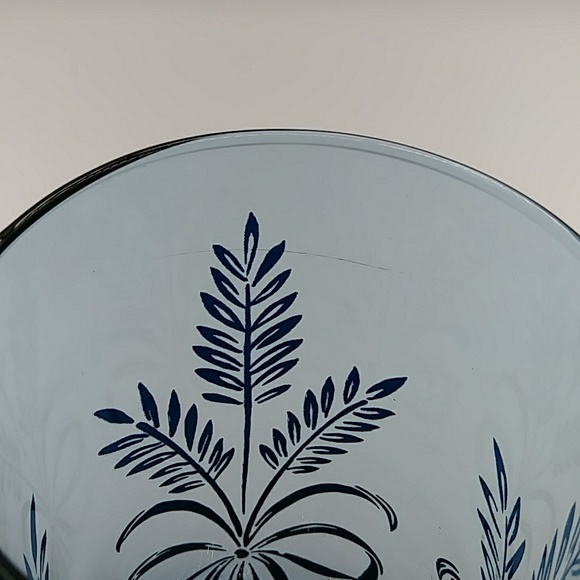 ๐3x HP! 4 Libbey Bolero Blue Wheat 5โ tall Vintage Glasses. 1970s - Picture 7 of 7